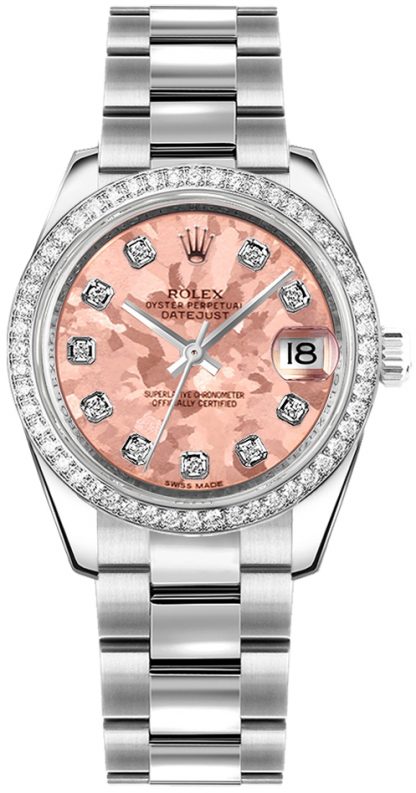 repliche Orologio Rolex Datejust 31 con diamante rosa 178384
