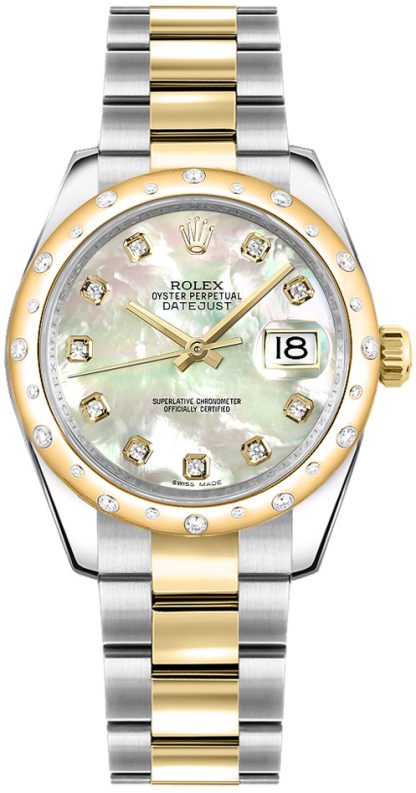 repliche Orologio Rolex Datejust 31 con madreperla e diamante 178343