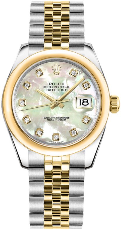 repliche Orologio Rolex Datejust 31 con quadrante in madreperla e diamante 178243