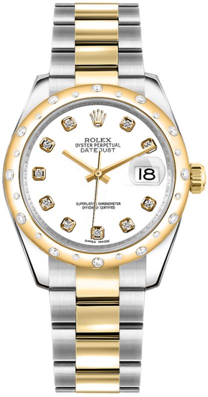 repliche Orologio Rolex Datejust 31 quadrante bianco diamante 178343