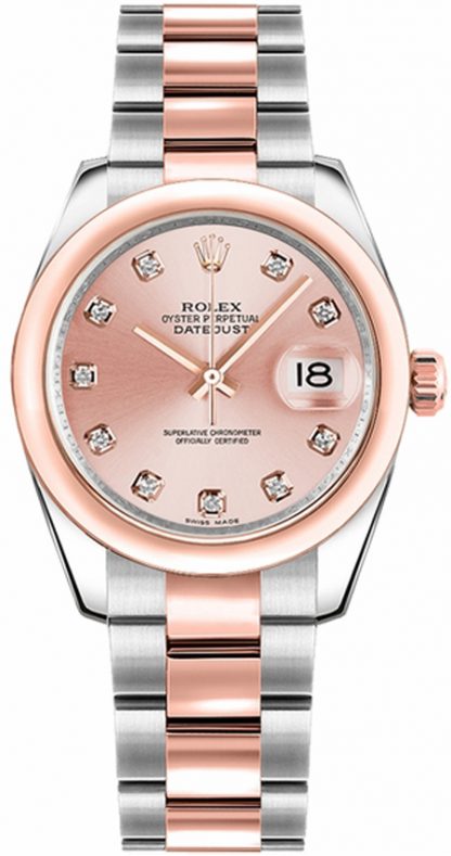 repliche Orologio Rolex Datejust 31 quadrante diamante rosa 178241