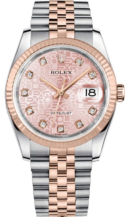 repliche Orologio Rolex Datejust 36 Pink Jubilee Diamond Watch 116231