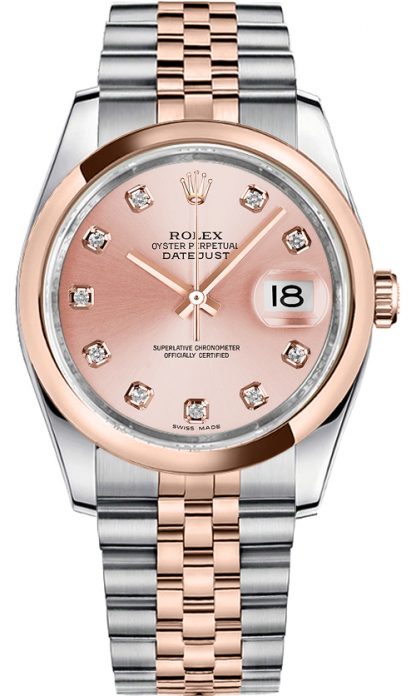 repliche Orologio Rolex Datejust 36 con diamante rosa 116201