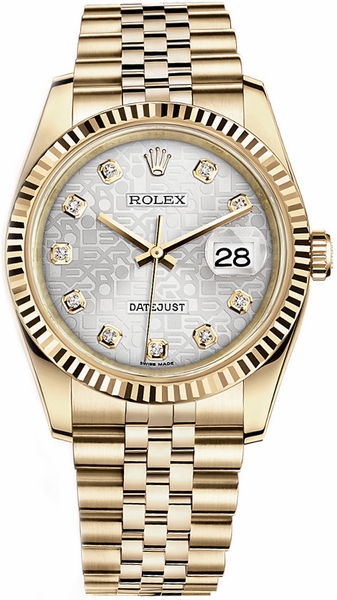 repliche Orologio Rolex Datejust 36 in oro giallo 116238