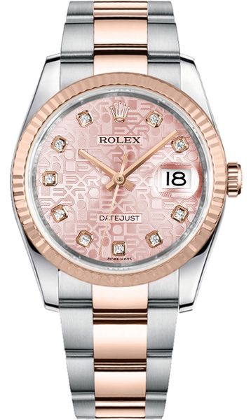 repliche Orologio Rolex Datejust 36 quadrante Jubilee diamante rosa 116231