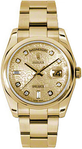 repliche Orologio Rolex Day-Date 36 Oyster Bracciale in oro giallo 118208