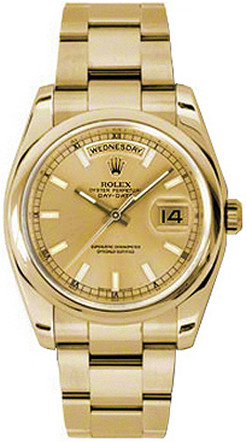 repliche Orologio Rolex Day-Date 36 Oyster con cinturino in oro Orologio 118208