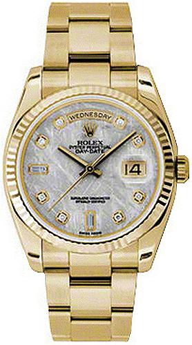 repliche Orologio Rolex Day-Date 36 in oro giallo svizzero 118238