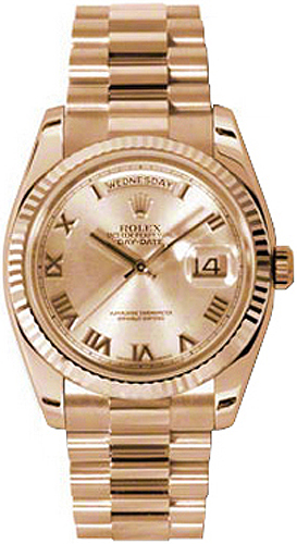 repliche Orologio Rolex Day-Date 36 in oro rosa 18 carati 118235