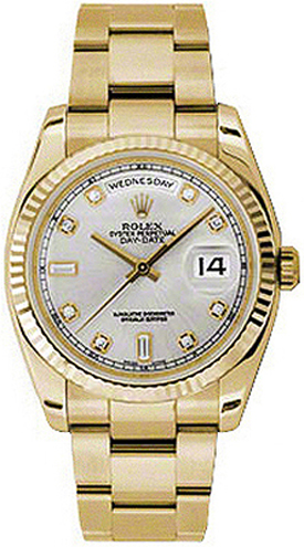repliche Orologio Rolex Day-Date 36 quadrante in oro zigrinato orologio in oro 118238