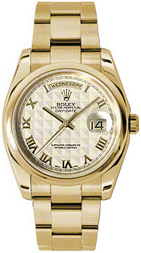 repliche Orologio Rolex Day-Date 36 quadrante oro avorio 118208