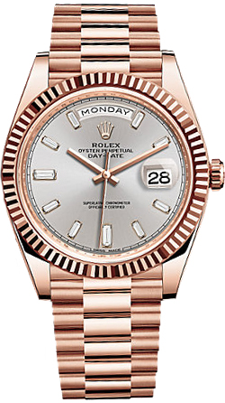repliche Orologio Rolex Day-Date 40 da uomo in oro rosa 18 carati 228235