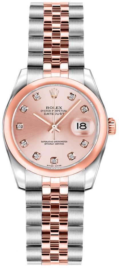 repliche Orologio Rolex Lady-Datejust 26 con quadrante in diamante rosa 179161