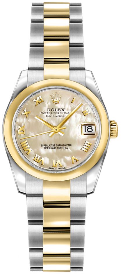 repliche Orologio Rolex Lady-Datejust 26 in oro giallo 18 carati e acciaio 179163