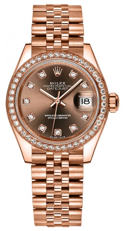 repliche Orologio Rolex Lady-Datejust 28 Jubilee Gold Diamond 279135RBR