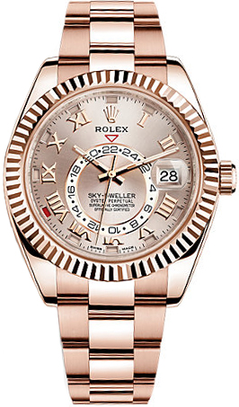 repliche Orologio Rolex Sky-Dweller in oro rosa 326935