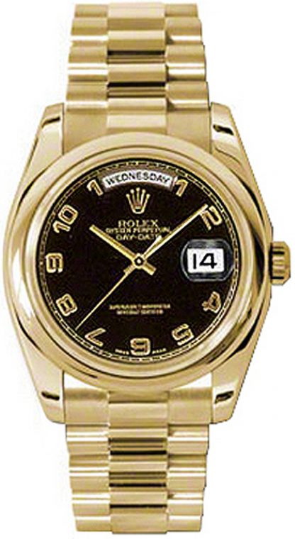 repliche Orologio automatico Rolex Day-Date 36 in oro 118208