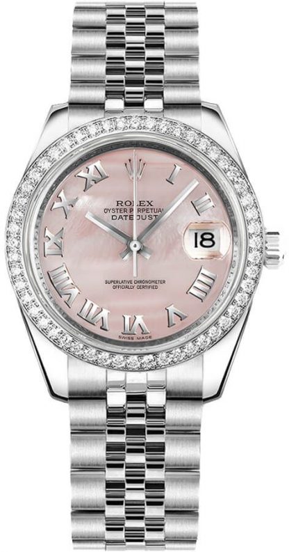 repliche Orologio da donna Rolex Datejust 31 Diamond Jzele Bracelet 178384