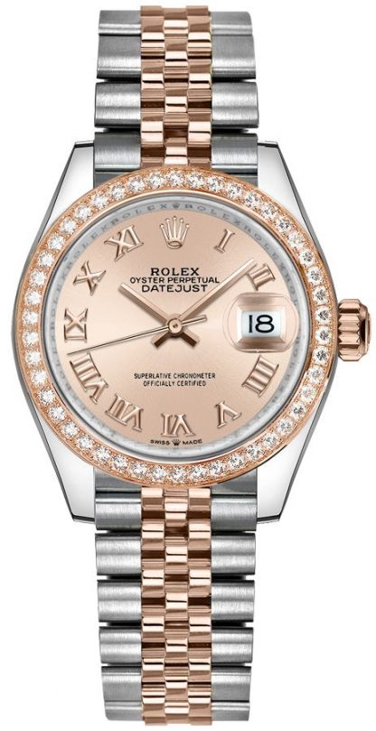 repliche Orologio da donna Rolex Datejust 31 Rose Jubilee Bracelet 278381RBR