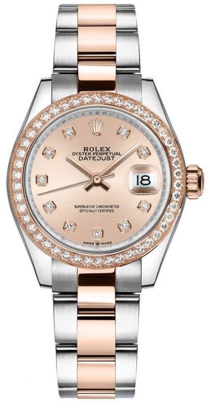 repliche Orologio da donna Rolex Datejust 31 con diamanti rosa 278381RBR