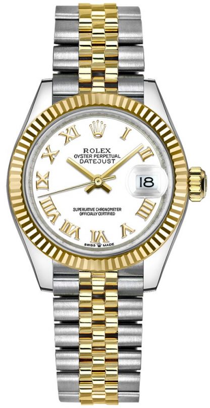 repliche Orologio da donna Rolex Datejust 31 quadrante bianco 278273