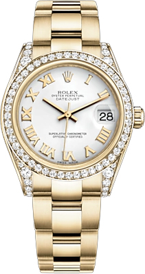 repliche Orologio da donna Rolex Datejust 31 quadrante bianco diamante 178158