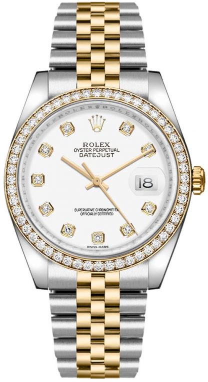 repliche Orologio da donna Rolex Datejust 36 quadrante bianco 116243