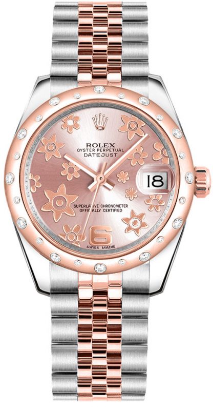 repliche Orologio da polso Rolex Datejust 31 Pink Floral Jubilee 178341