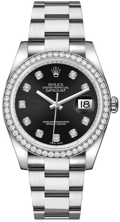 repliche Orologio da polso Rolex Datejust 36 con diamante nero oyster 116244