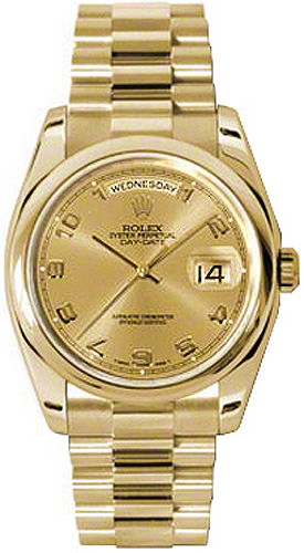 repliche Orologio da uomo Rolex Day-Date 36 automatico in oro 118208