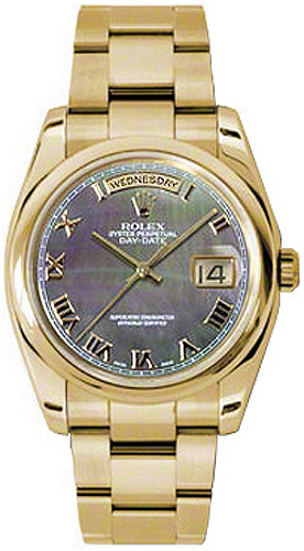 repliche Orologio da uomo Rolex Day-Date 36 in oro giallo massiccio 118208