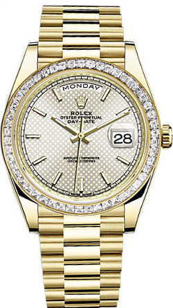 repliche Orologio da uomo Rolex Day-Date 40 quadrante in oro orologio in oro 228398TBR