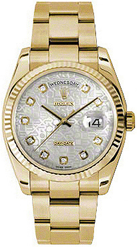 repliche Orologio da uomo di lusso in oro Rolex Day-Date 36 118238