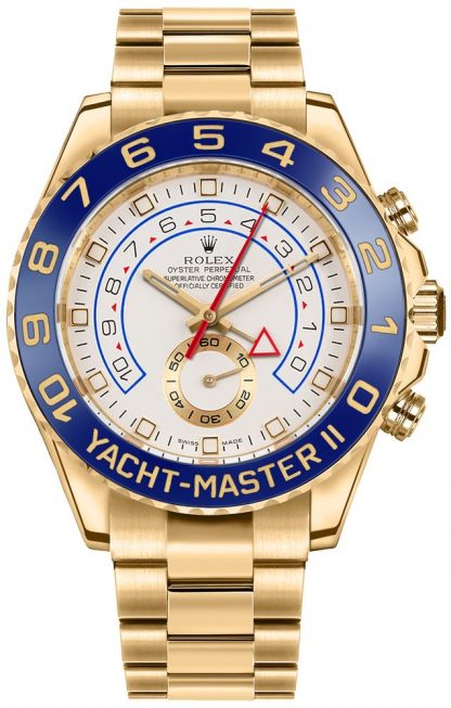 repliche Orologio di lusso da uomo Rolex Yacht-Master II in oro giallo 18 carati 116688